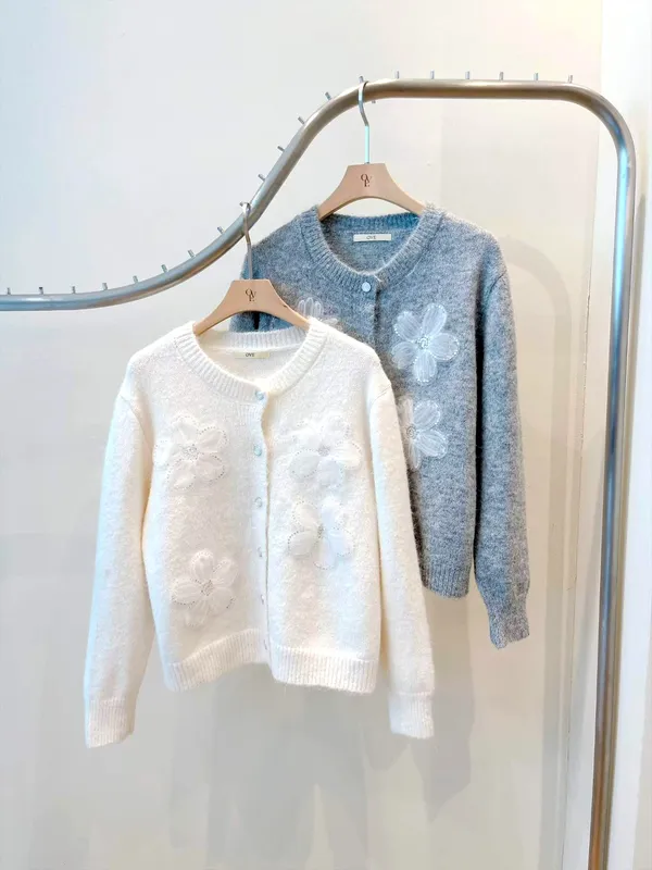 Gentle Lady Style Embroidered Cardigan Coat