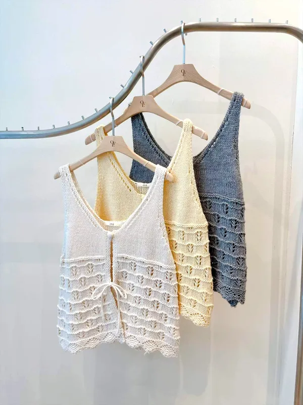 Fresh and Breathable Knitted Camisole, A Summer Essential