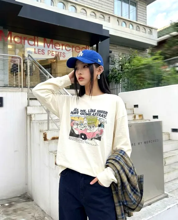 Casual Printed Long Sleeve T-Shirt - Comfort Meets Versatility