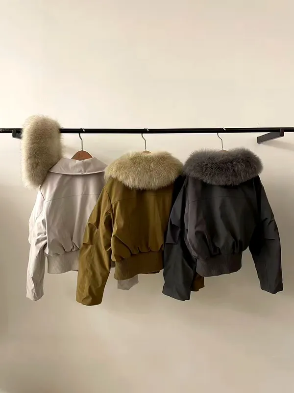 Fashion Women's Jacket with Fur Collar - Warm and Comfortable