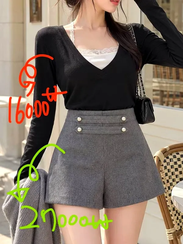 Stylish and Elegant Women's High-Waisted Shorts