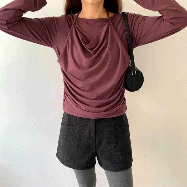 Stylish Casual Women's T-Shirt, Comfortable and Breathable for Spring and Autumn Wear