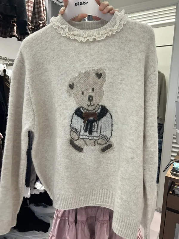 Cute Panda Pattern Sweater - Warm, Comfortable, and Sweet Style