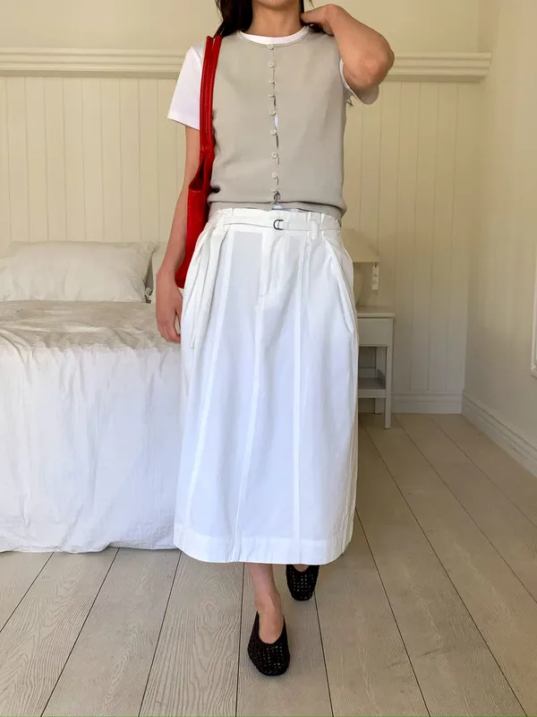 Minimalist White Dress - Fresh and Elegant