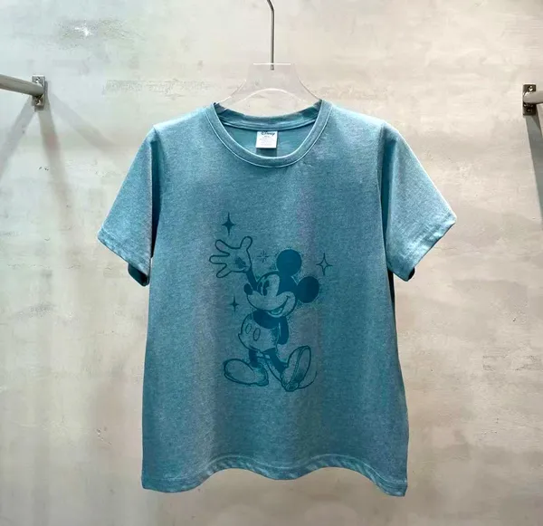 Cute Mickey Mouse Pattern Short Sleeve T-Shirt, Casual and Versatile