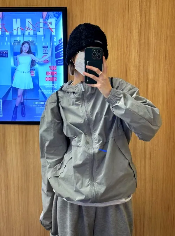 Lightweight Men's Windbreaker Coat, Stylish Casual Windproof