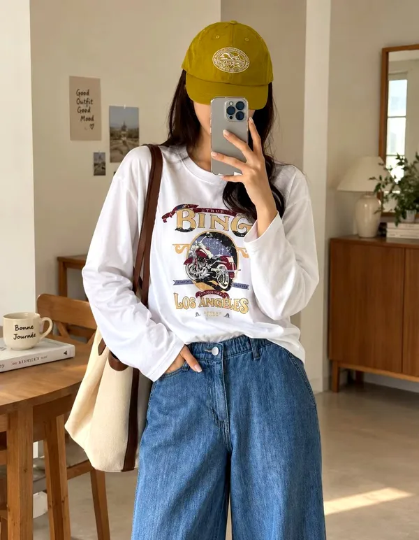 Stylish Printed Long Sleeve T-Shirt for a Comfortable Casual Look
