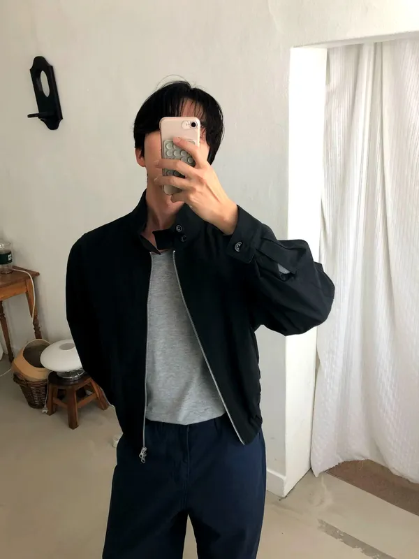 Stylish Men's Jacket, Minimalist Design, Perfect for Spring and Autumn Wear