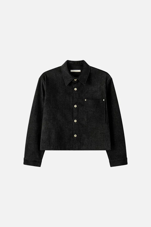 Stylish Men's Denim Jacket, Minimalist Design, Comfortable Fit