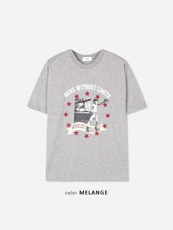 Sporty Style Printed Short Sleeve T-Shirt, Comfortable and Versatile
