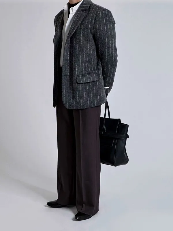 Classic Striped Men's Jacket, Elegant and Stylish