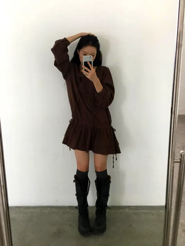 Chic Brown Casual Dress - A Must-Have for Elegant Style