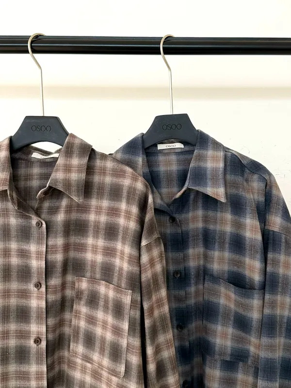 Plaid Design Women's Top - Fashionable and Comfortable
