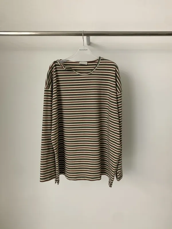 Striped Long Sleeve T-Shirt - Casual and Versatile, Comfortable and Breathable