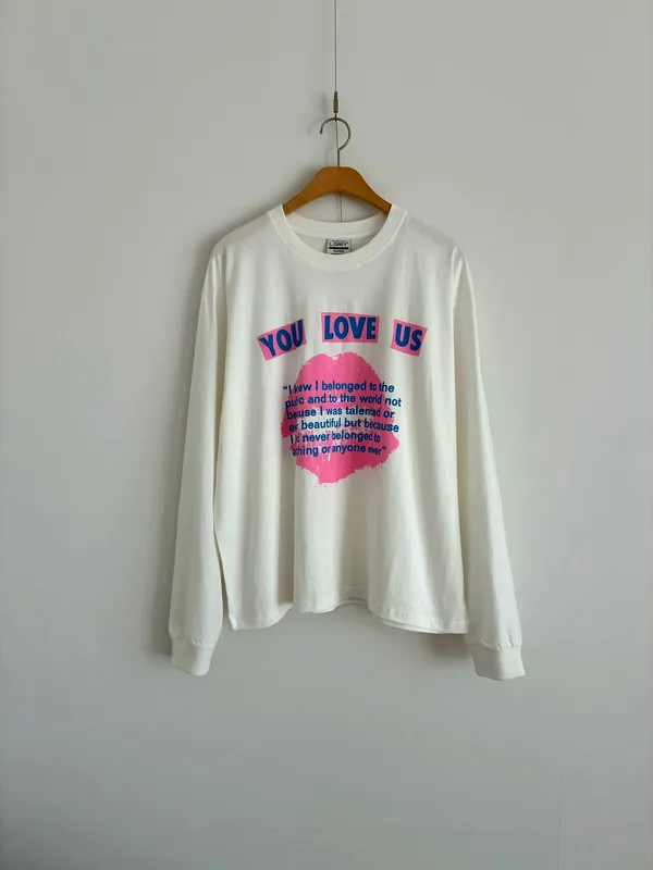 Personalized Printed Long Sleeve T-Shirt, Comfortable Casual Style