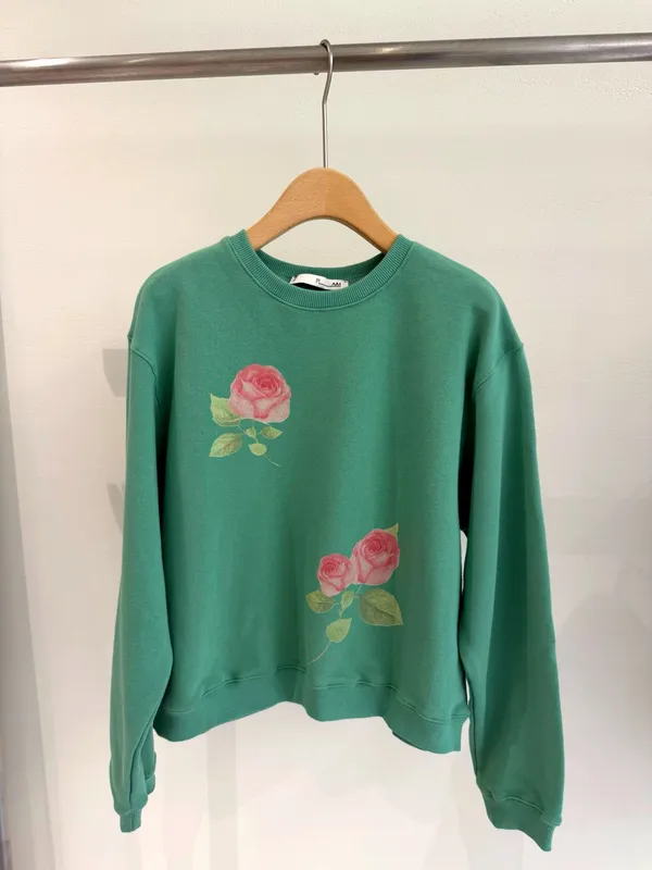 Floral Embroidered Green Hoodie - Comfort Meets Style