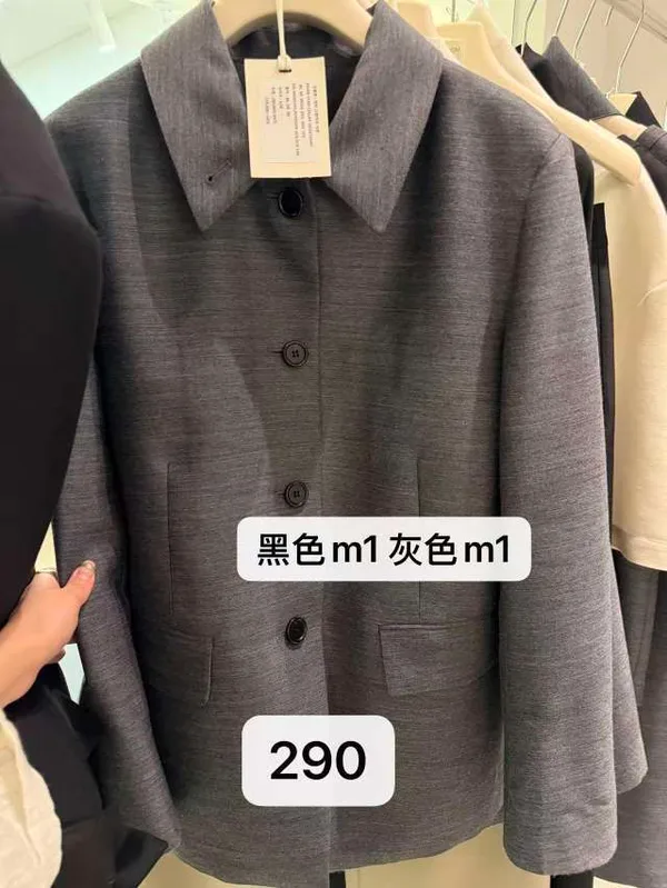 Classic Gray Jacket - Fashionable and Versatile for Spring and Autumn