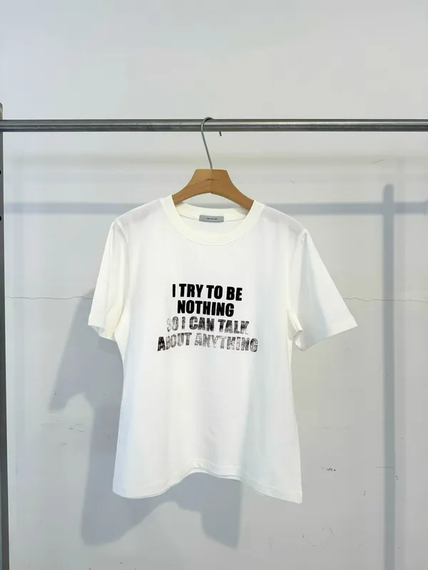 Minimalist Style Letter Print Women's Top