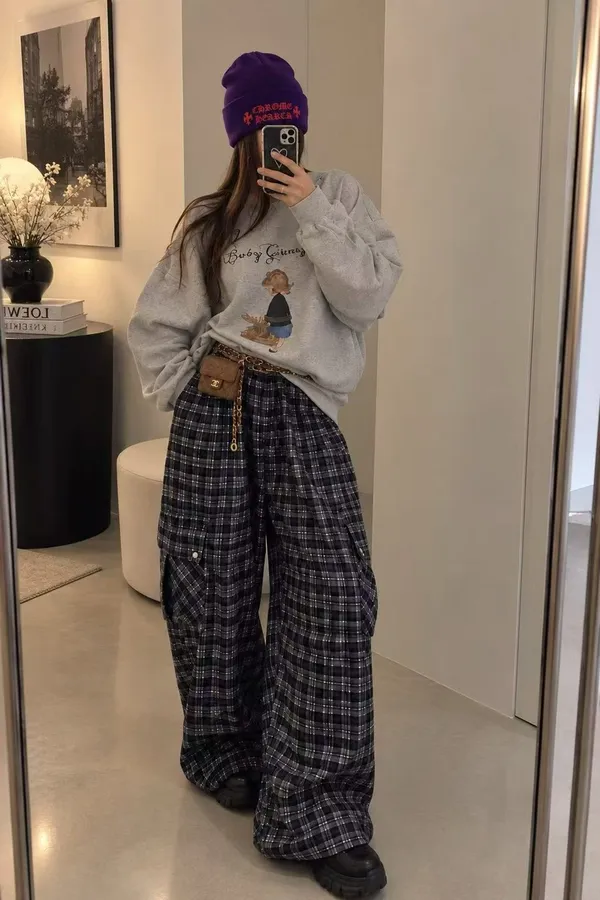 Cute Cartoon Printed Loose Sweatshirt
