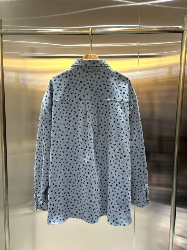 Fresh Blue Floral Women's Top, Comfortable and Breathable
