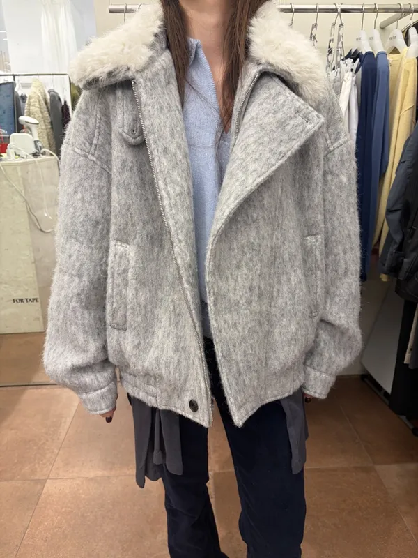 Stylish Wool Blend Overcoat - Warm and Comfortable