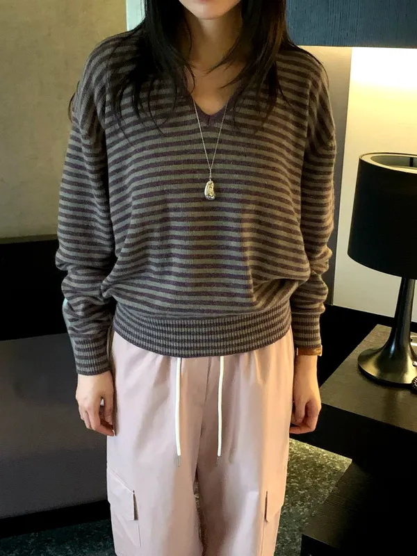 Fashion Striped Women's Hoodie - Comfortable Casual Style