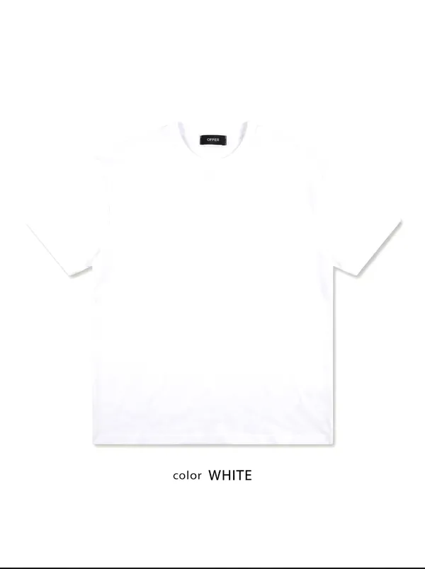T-Shirt Lelaki Putih Minimalis - Selesa dan Bernafas