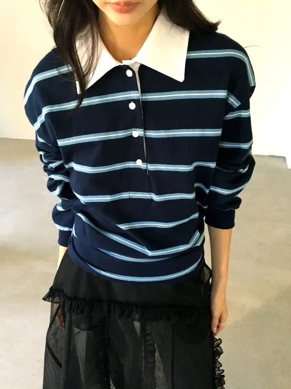 Classic Striped Women's Top - Comfortable and Casual Style