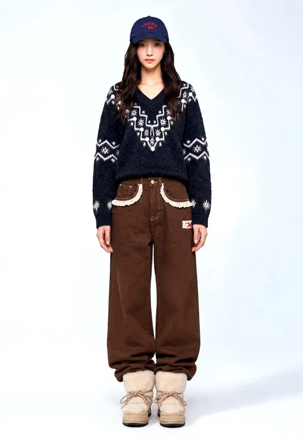 Winter Warm Knitted Top, Fashionable Casual Style