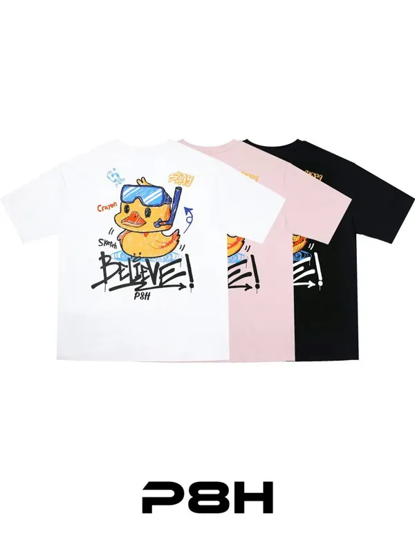 Unique Graffiti Short Sleeve T-Shirt, Fashionable Casual Style