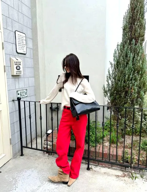 Stylish Red Women's Pants - Comfortable and Versatile to Showcase Your Unique Charm