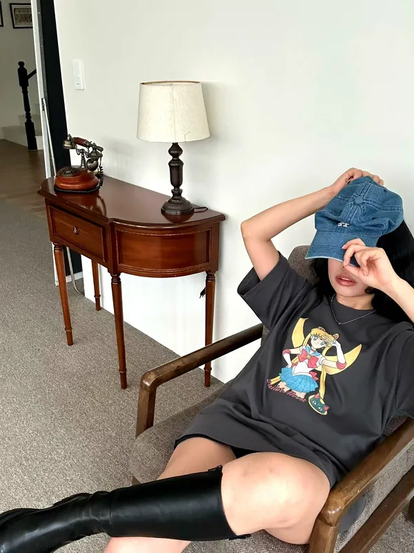 Cute Cartoon Printed Loose T-Shirt, A Must-Have for Fashionable Casual Wear
