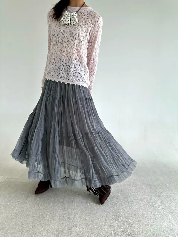 Lightweight Layered Skirt, Showcasing Elegance and Grace