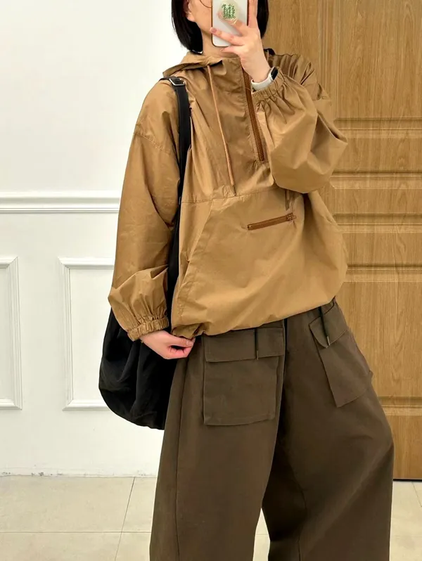 Jaket Wanita Kasual Bergaya, Jaket Angin Ringan