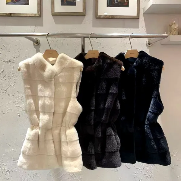 Stylish Plush Sleeveless Coat, Warm and Comfortable for Fall and Winter Pairing