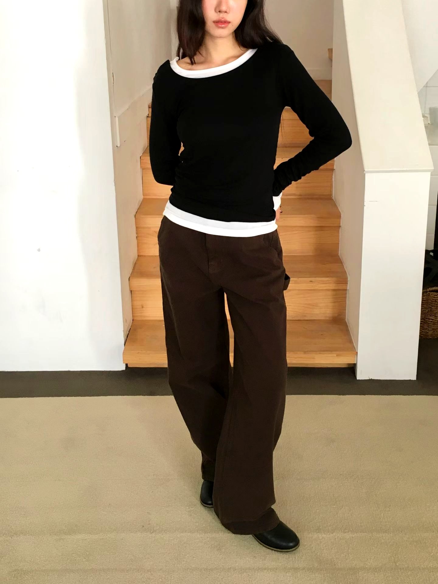 편안하고 다재다능한 여성용 느슨한 캐주얼 바지, 일상 착용에 적합