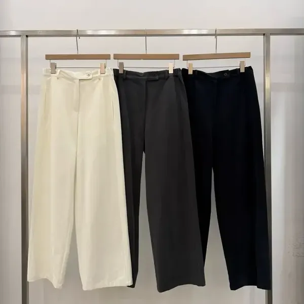 Loose High-Waisted Straight-Leg Pants - Stylish and Versatile for Spring and Autumn