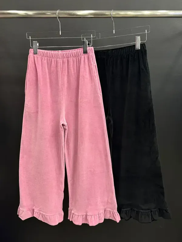 Soft and Comfortable Women's Long Pants, Available in Pink and Black