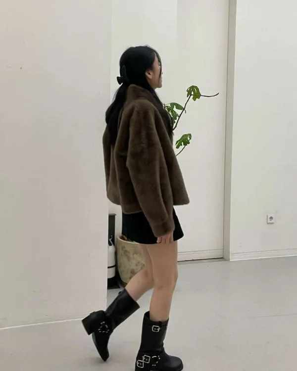 Stylish Plush Coat - Warm and Comfortable for Autumn and Winter Outfits