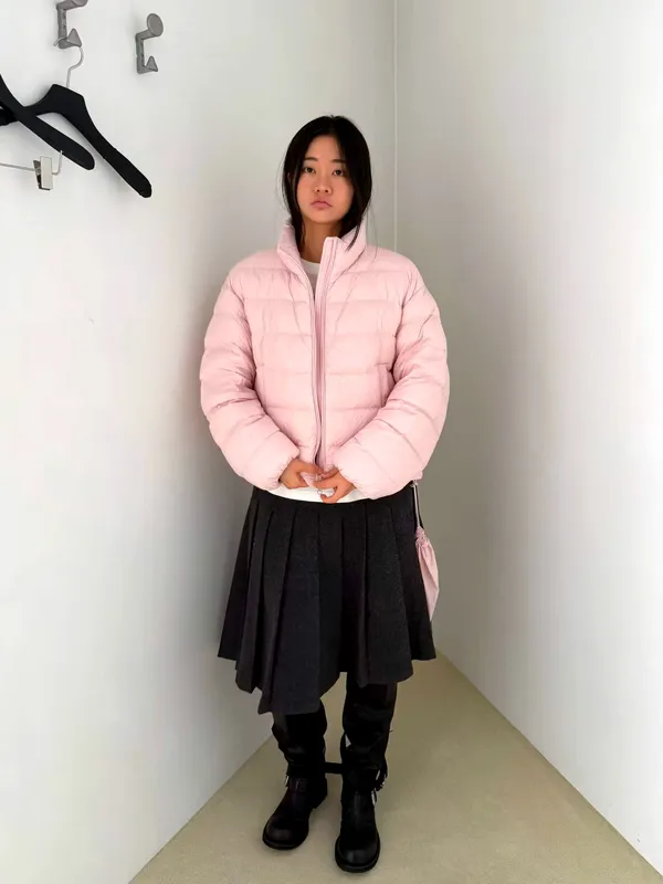 Stylish Pink Down Jacket for Women - Warm and Comfortable Outerwear