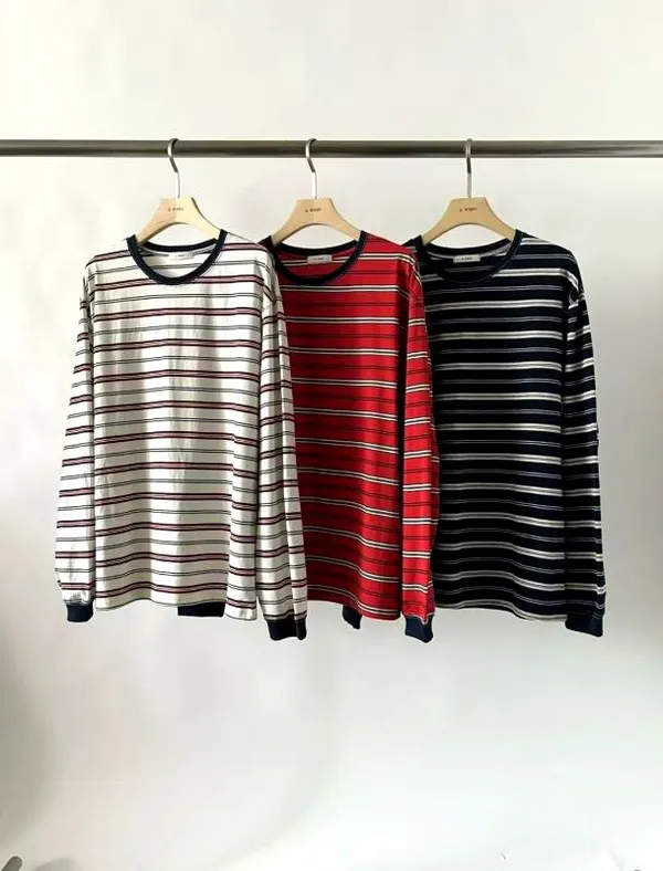 Stylish Striped Long Sleeve T-Shirt - Comfortable and Versatile