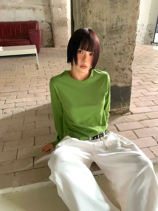 Fresh Green Women's Sweater, Comfortable and Versatile