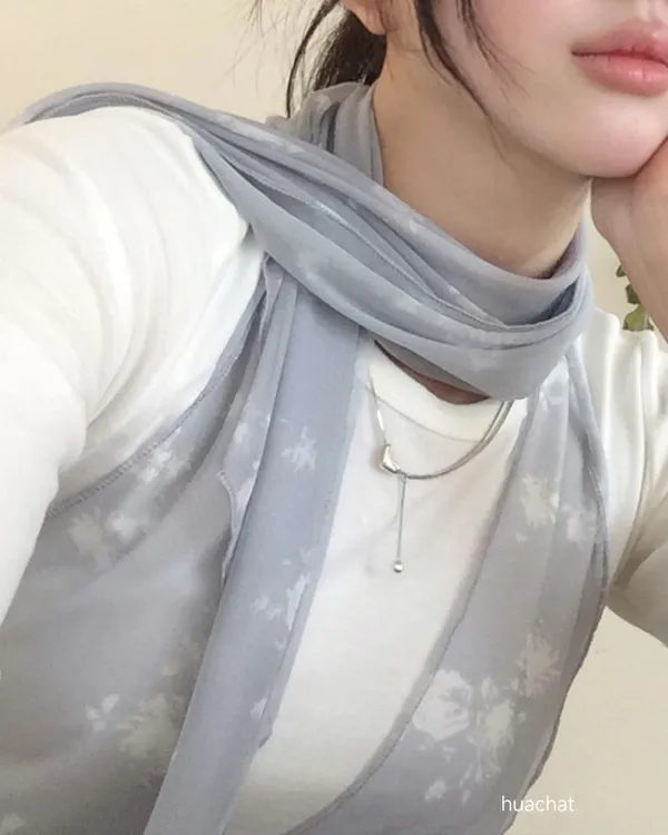 Lightweight and Breathable Spring Summer Scarf, Elegant and Stylish