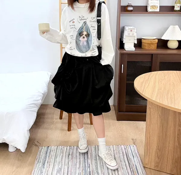 Cute Pattern Women's T-Shirt, Comfortable Casual Style
