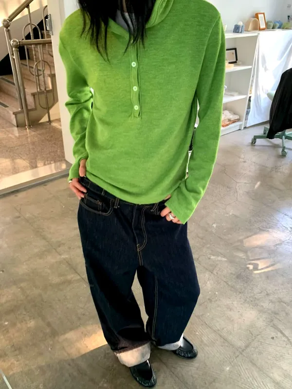 Spring New Green Women's Top - Comfortable and Versatile