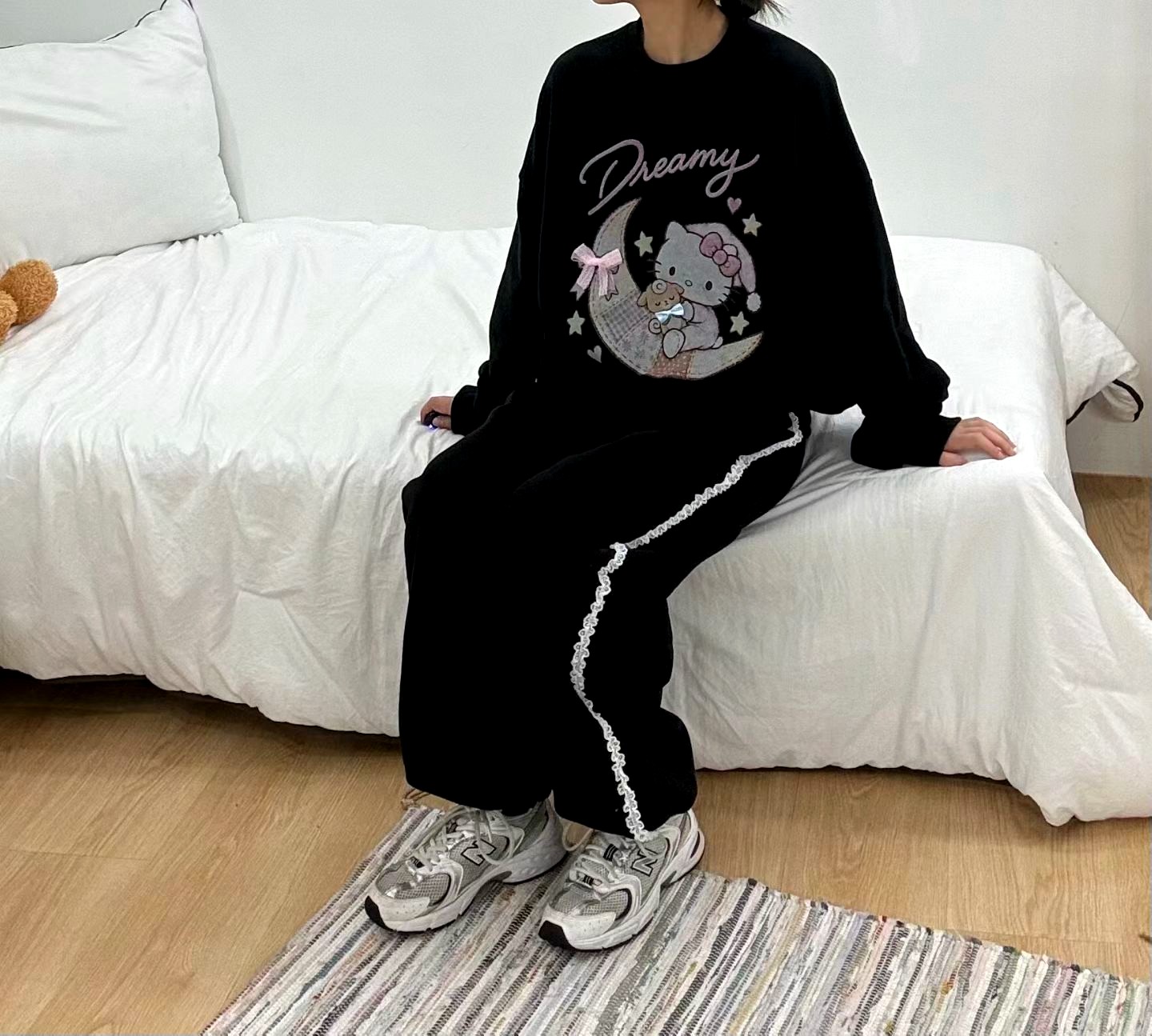 패셔너블 캐주얼 여성 바지, 편안하고 다재다능한 봄과 가을용