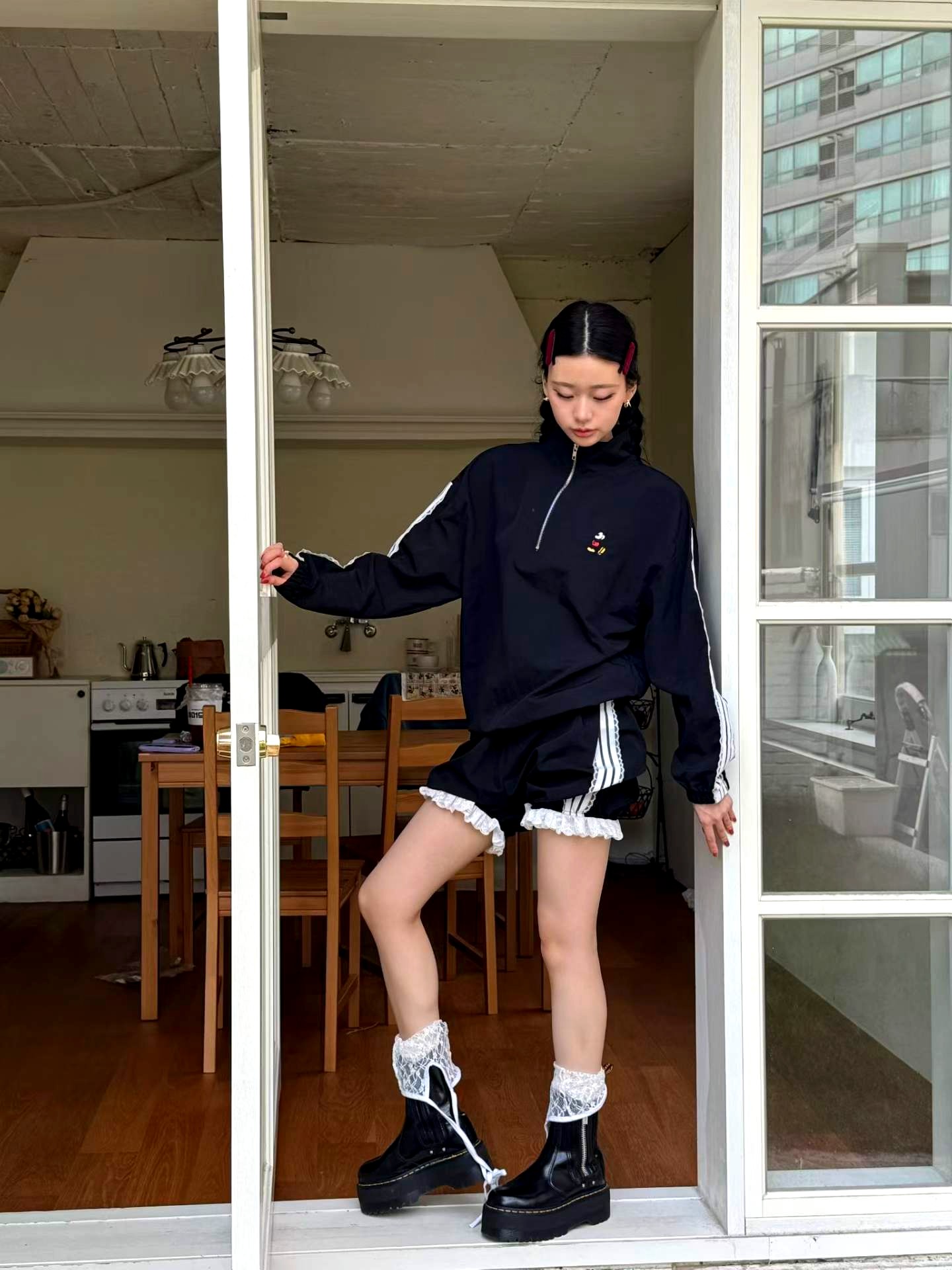 스타일리시한 캐주얼 여성 바지, 편안하고 다재다능한 일상복