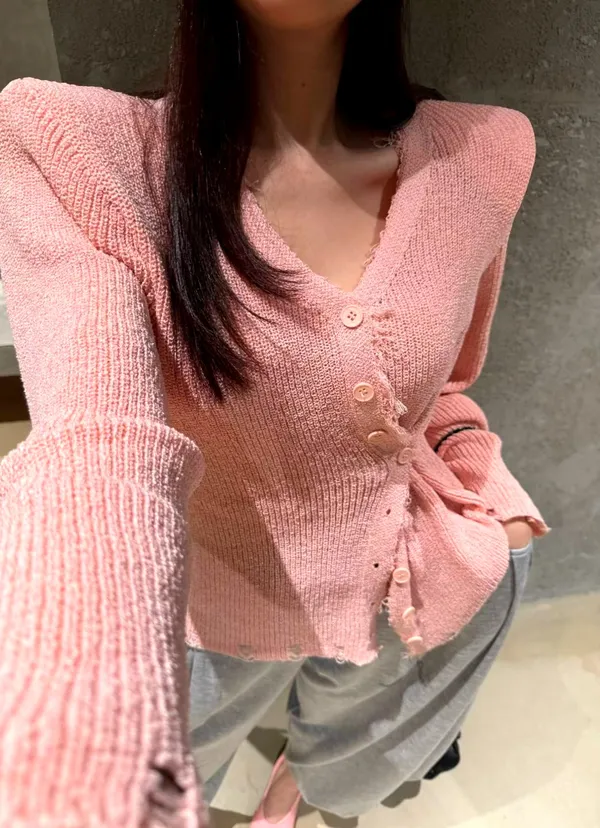 Stylish Pink Cardigan for Women - Comfortable and Versatile