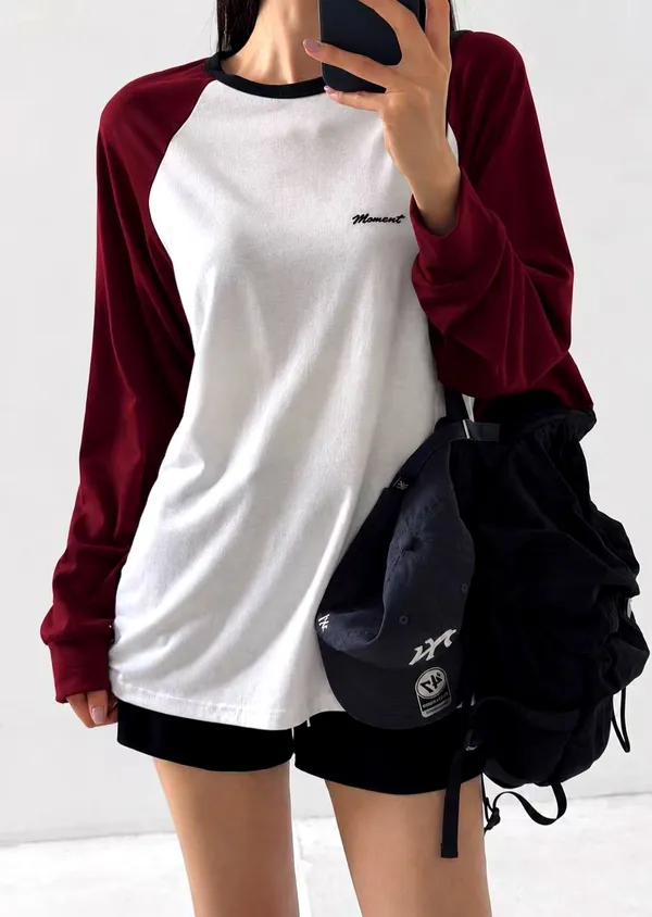 Stylish Color-Block Long Sleeve T-Shirt for a Comfortable Casual Look