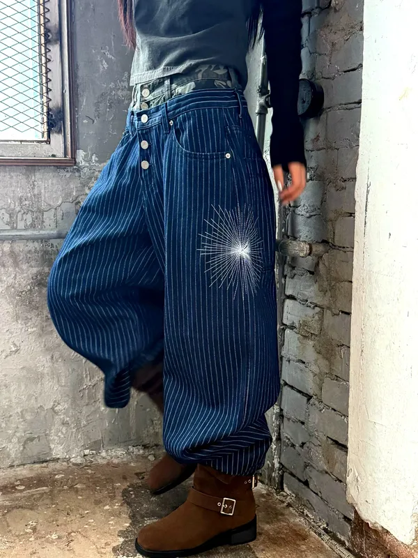 Stylish Men's Striped Loose Pants - Comfort and Versatility